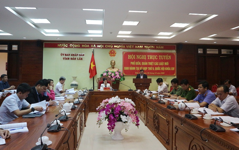 Hội nghị phổ biến, quán triệt các luật mới ban hành tại kỳ họp thứ 9 Quốc hội khóa XIV